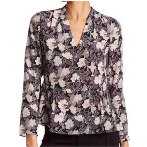 Rebecca Taylor Floral Silk Blouse